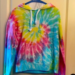 Generation Love tie dye hooded sweatshirt